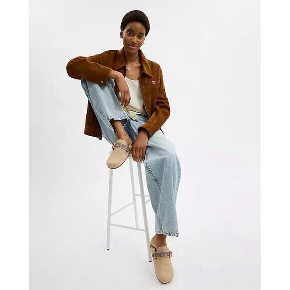 NWT Coach Woman's Archival Buckle Clog Shoes Oat Suede and Signature CCO05 us 8 - Picture 11 of 11